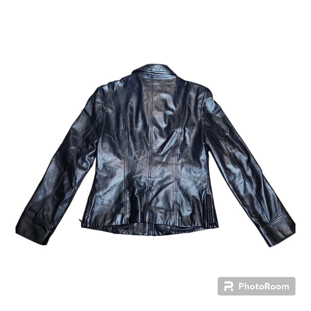 Danier Leather Womans Zippered Soft Elegant Jacket Coat - Picture 2 of 9
